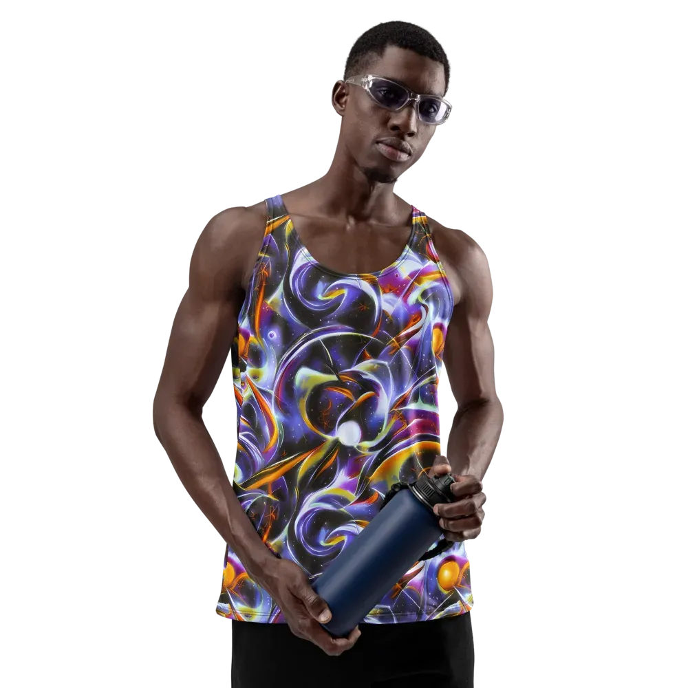 Nebula Flux on Men's Tank Top — Front