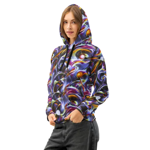Nebula Flux on a Cotton Hoodie