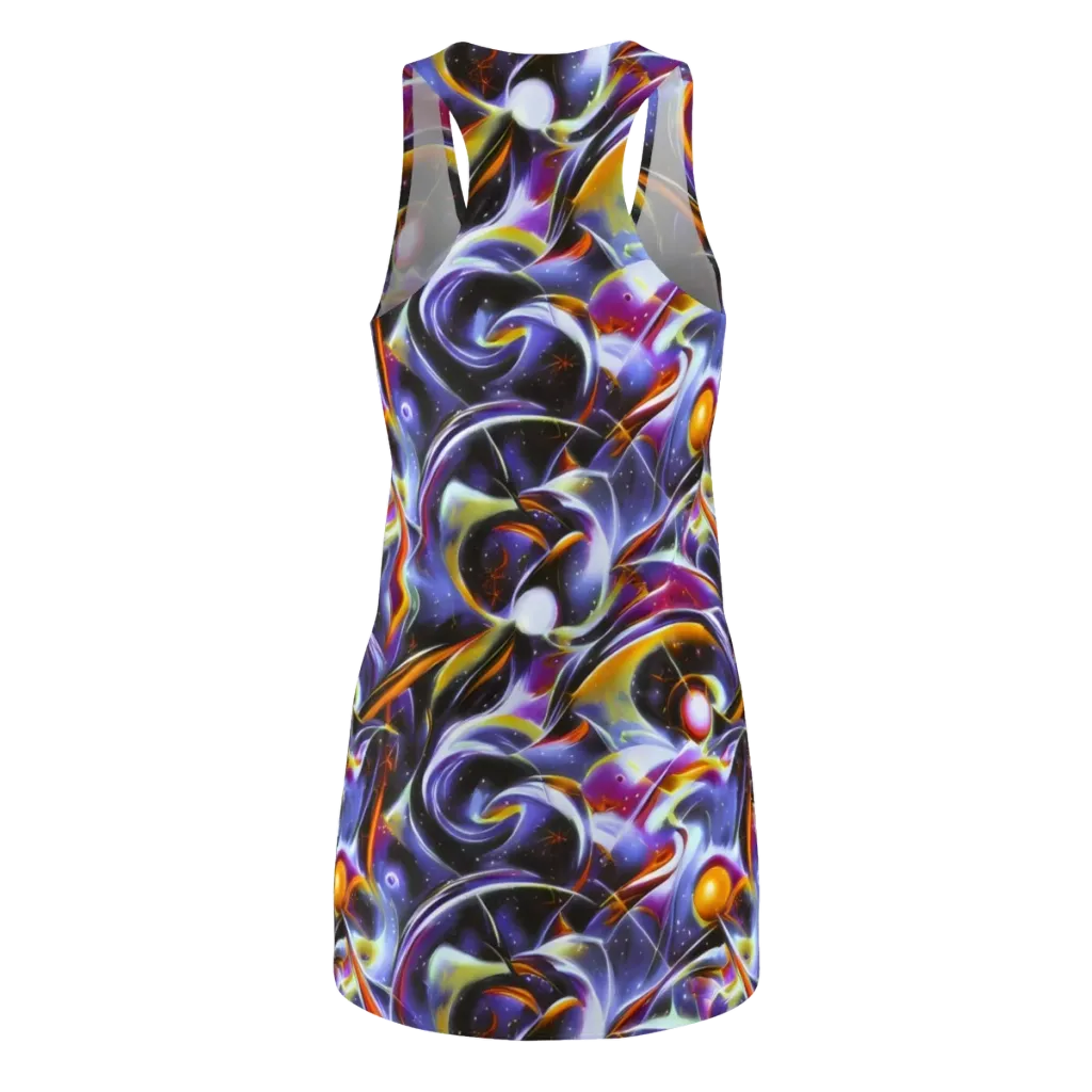 Nebula Flux on Racerback Dress — Back