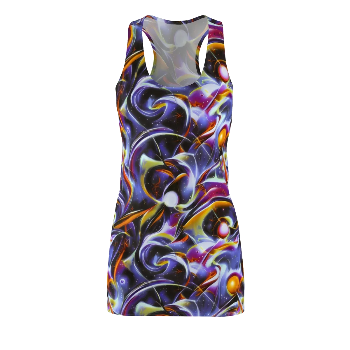 Nebula Flux on Racerback Dress — Front