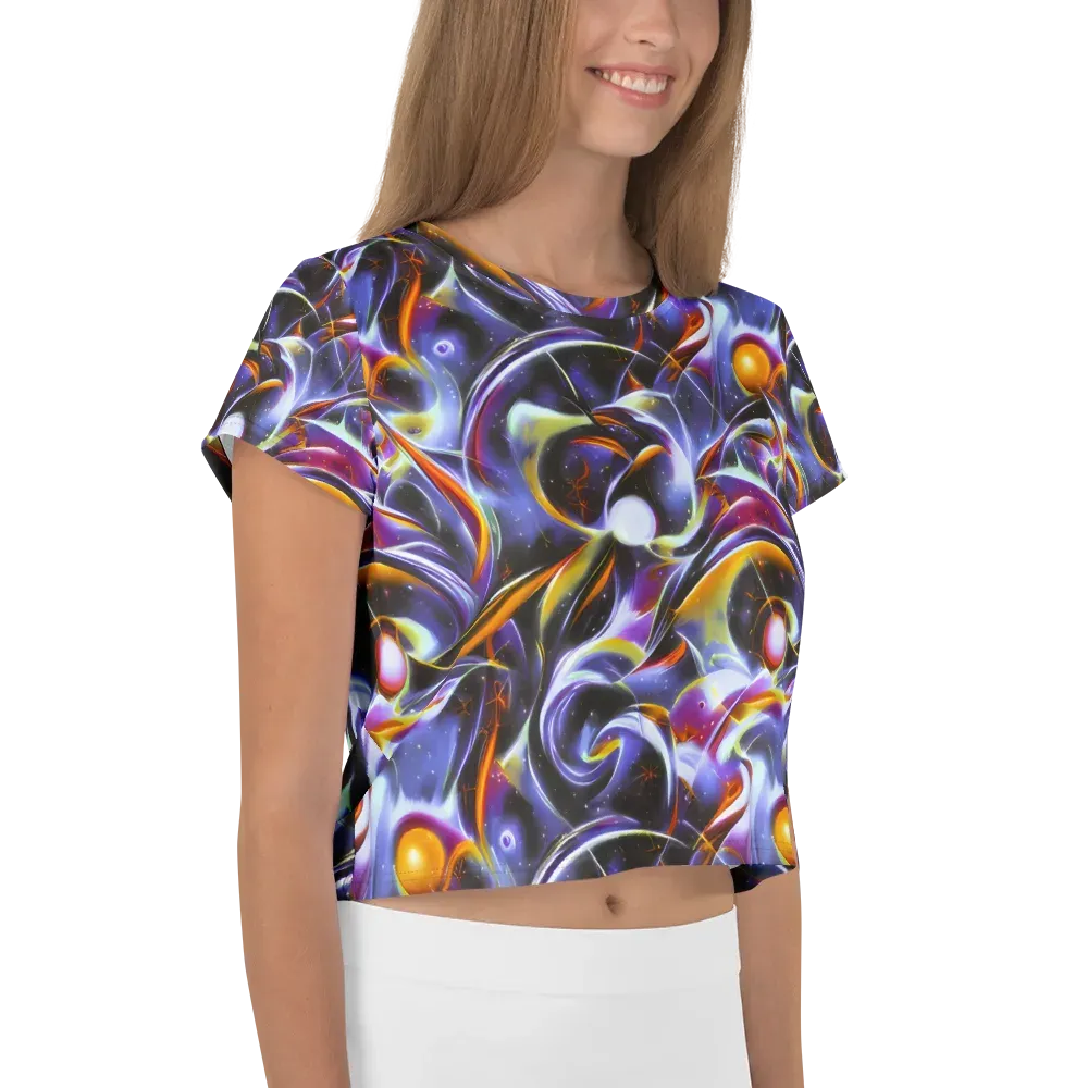 Nebula Flux on Crop Tee — Right