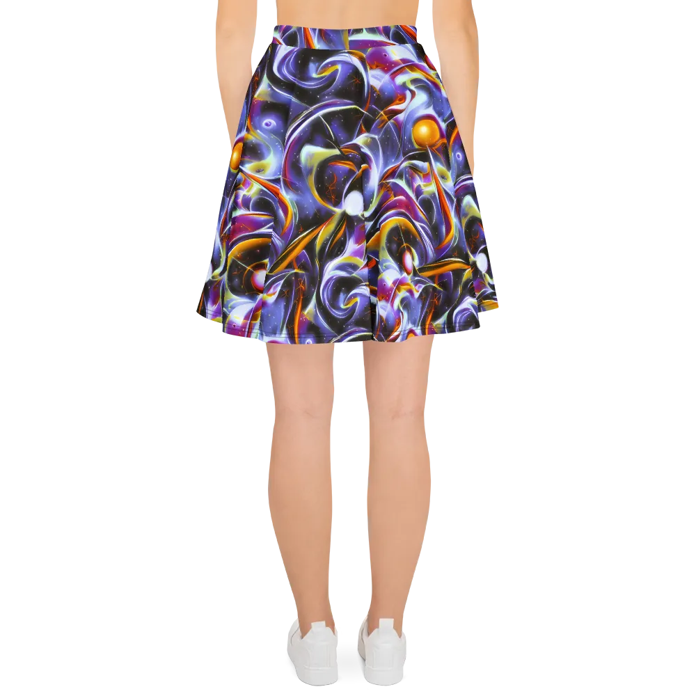 Nebula Flux on Skater Skirt — Back