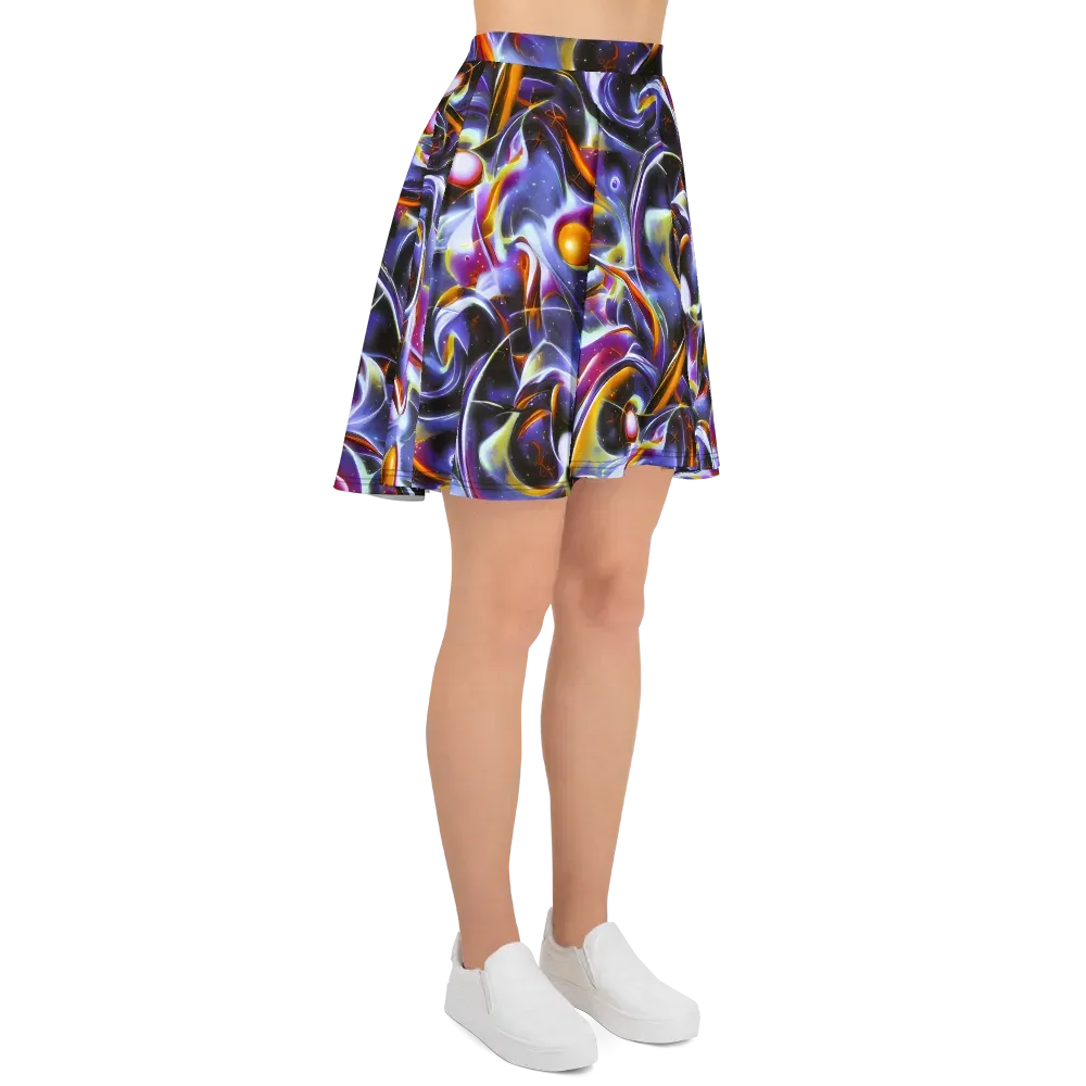 Nebula Flux on Skater Skirt — Right