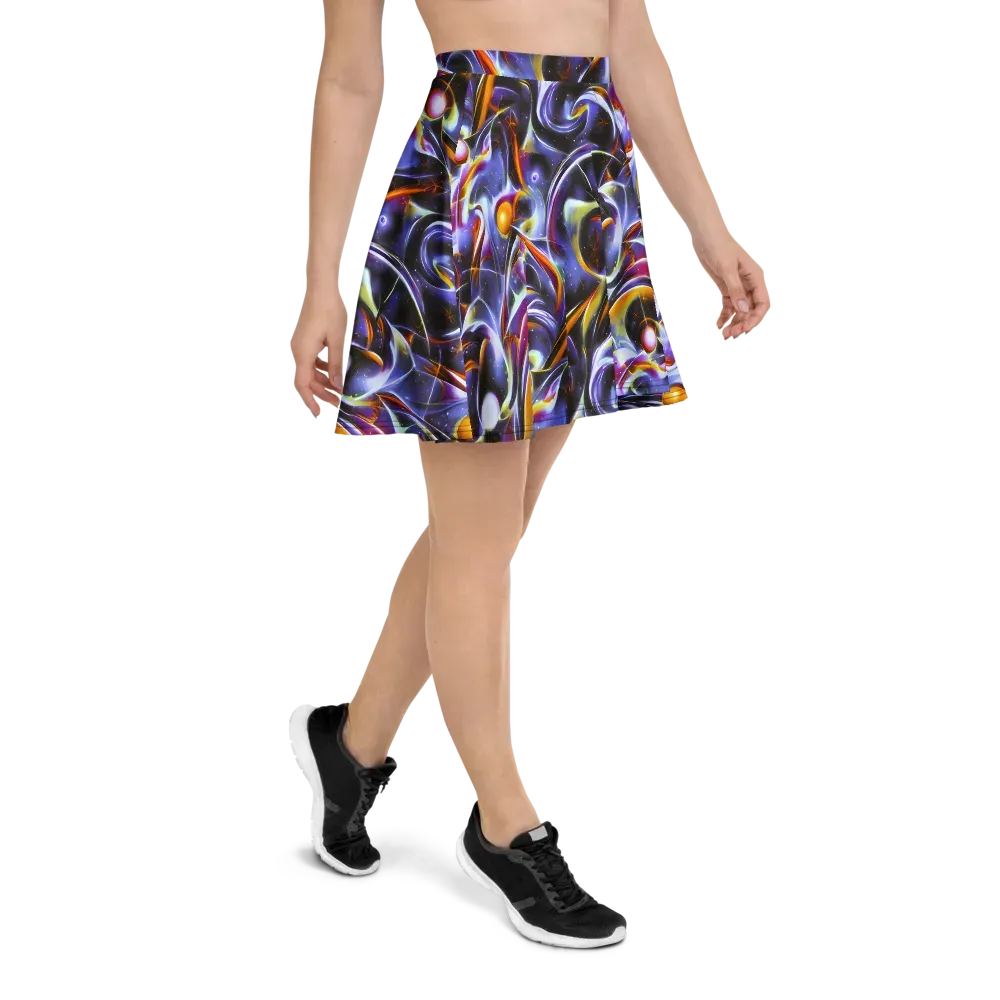 Nebula Flux on Skater Skirt — Right