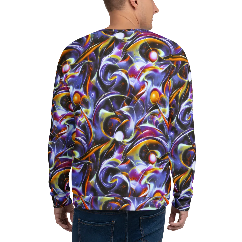 Nebula Flux on Sweatshirt — Back