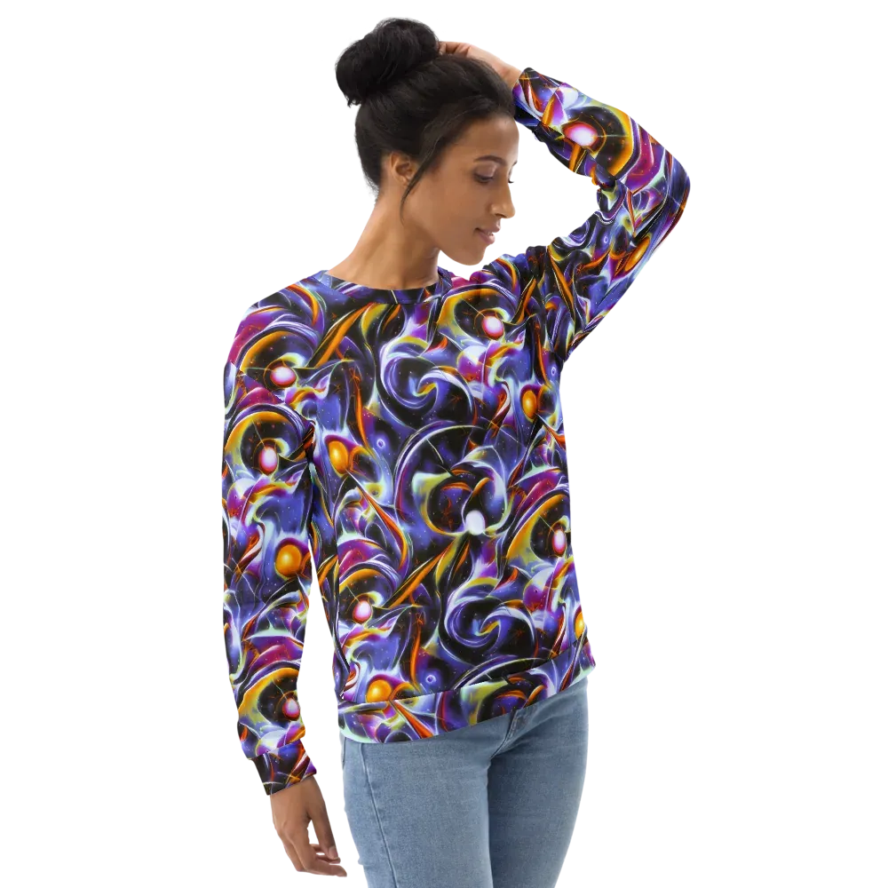 Nebula Flux on Sweatshirt — Right Front