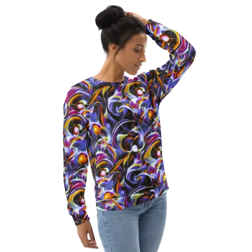 Nebula Flux on a Sweatshirt