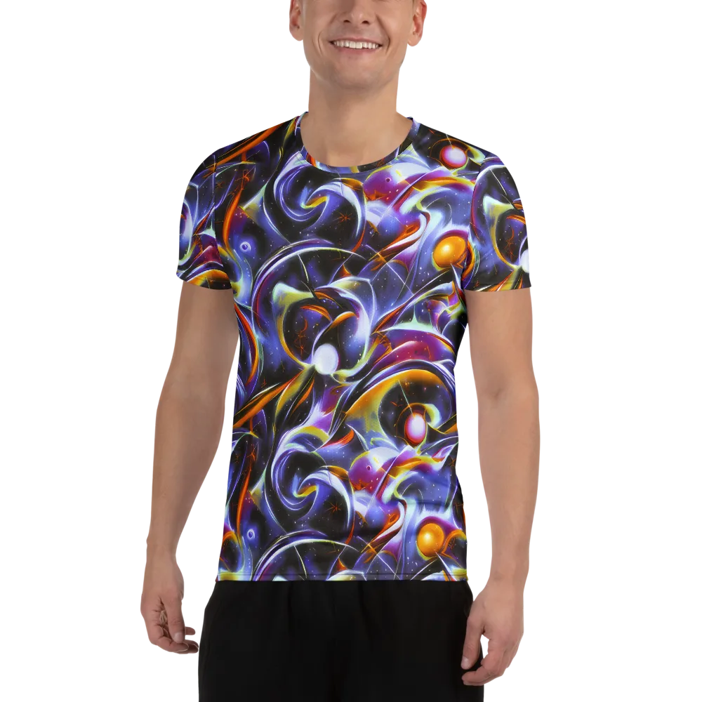 Nebula Flux on Men's Athletic T-Shirt — Front