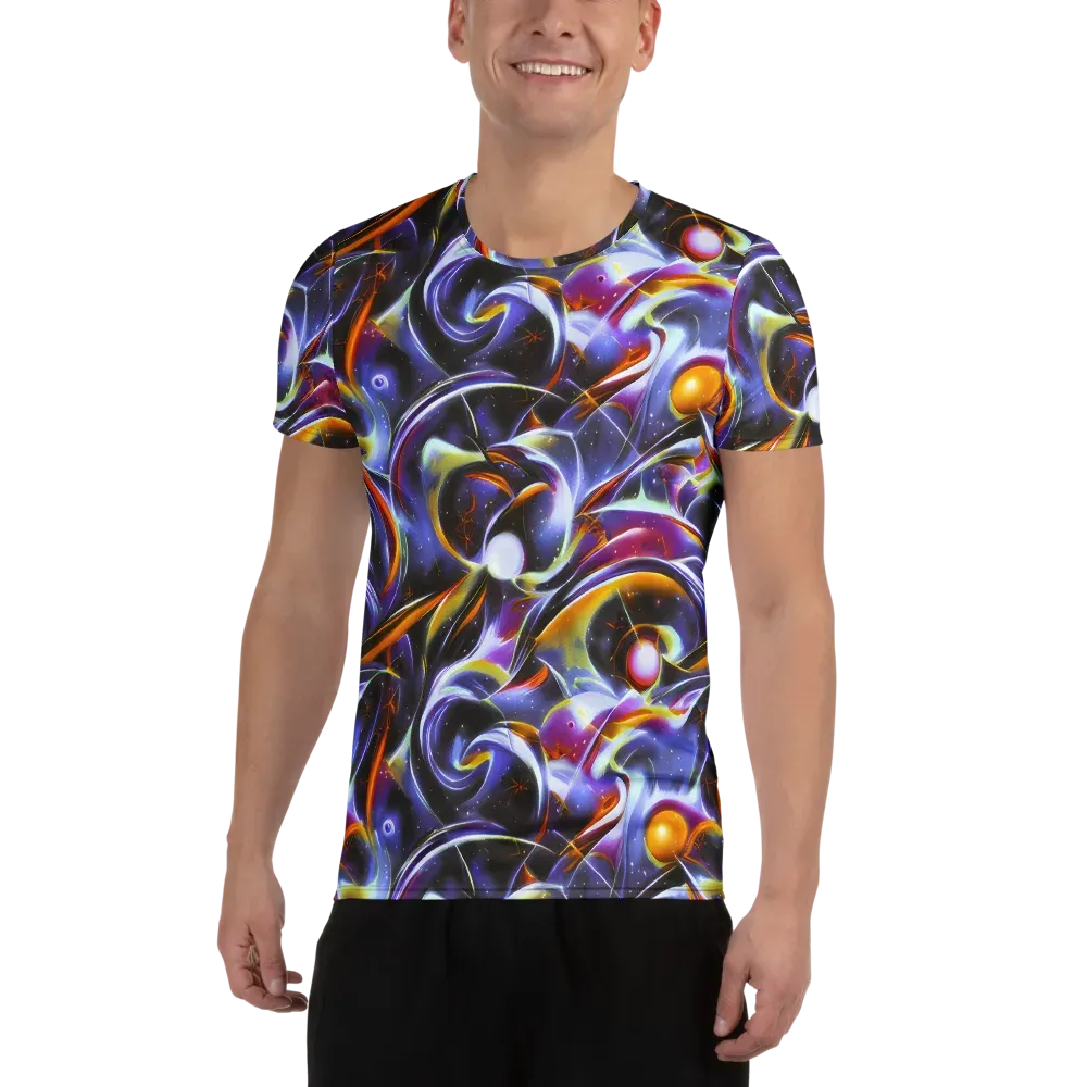 Nebula Flux on Men's Athletic T-Shirt — Front