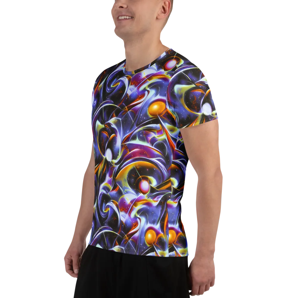 Nebula Flux on Men's Athletic T-Shirt — Left