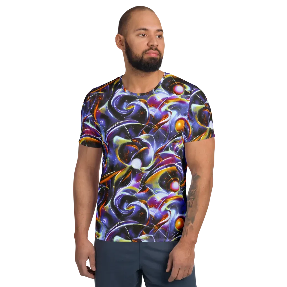 Nebula Flux on Men's Athletic T-Shirt — Front