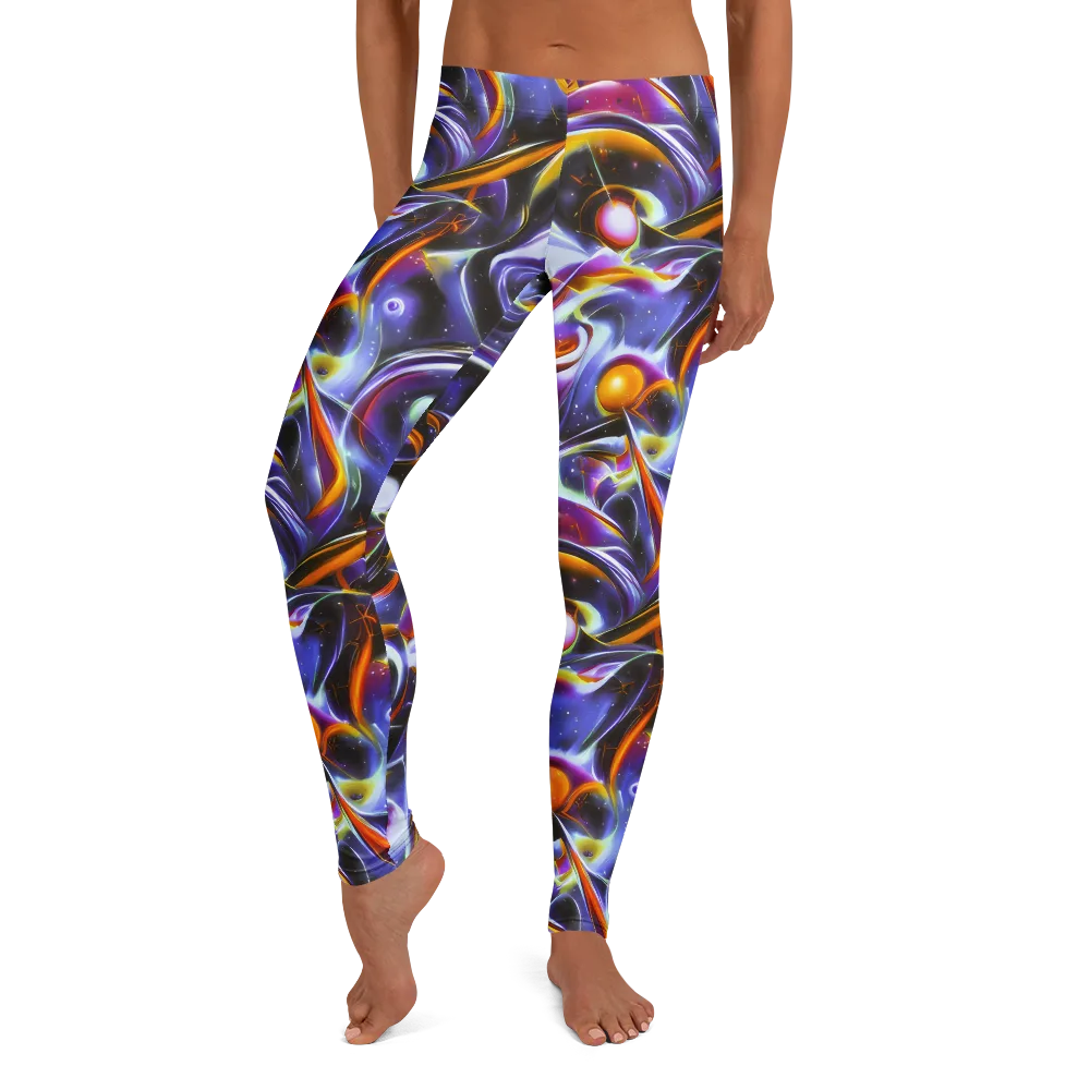 Nebula Flux on Leggings — Front