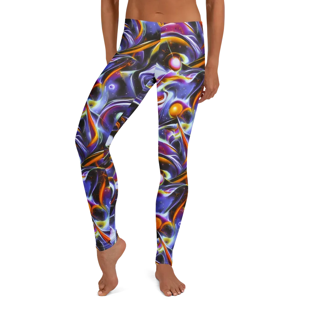 Nebula Flux on Leggings — Front