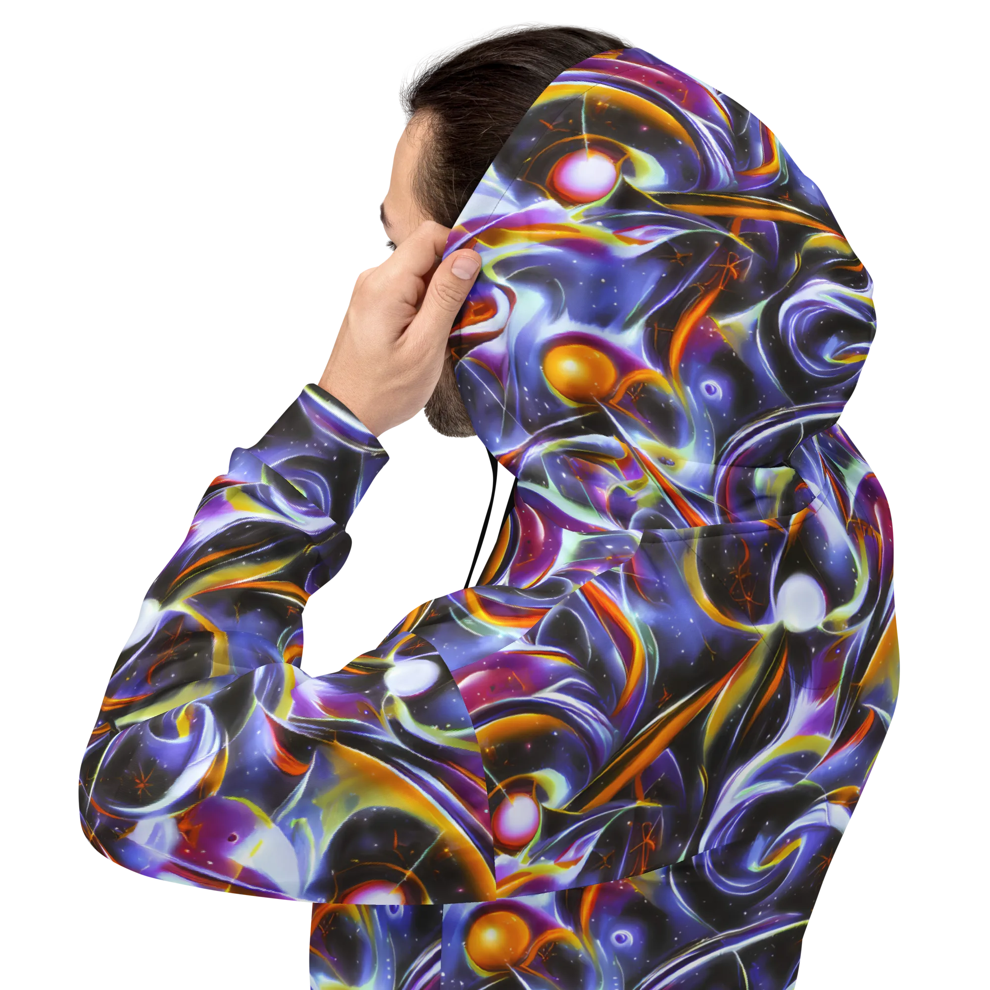 Nebula Flux on Hoodie — Back