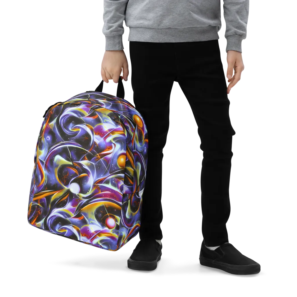 Nebula Flux on Minimalist Backpack — Zoomed-in