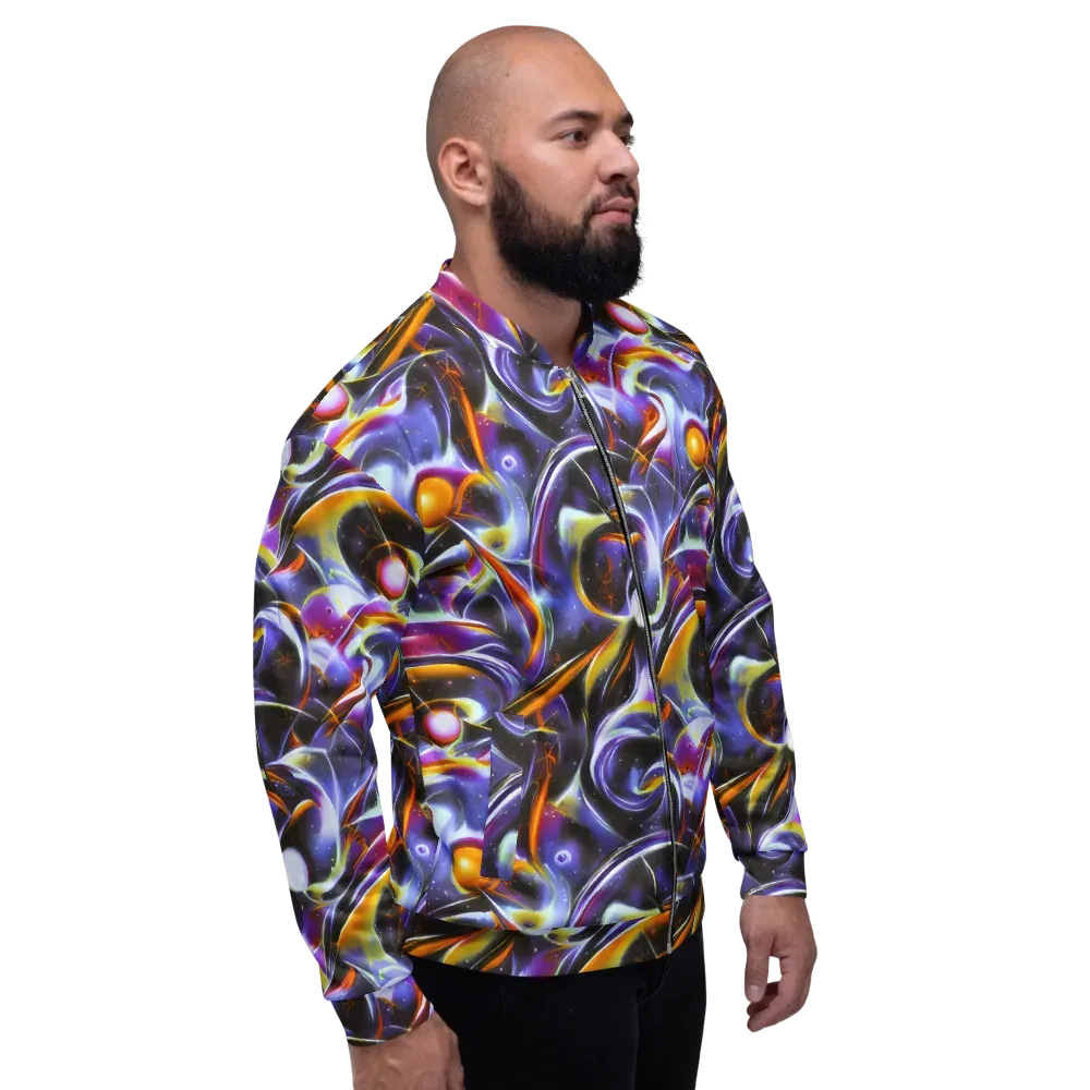 Nebula Flux on Bomber Jacket — Right