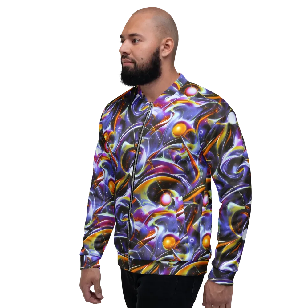 Nebula Flux on Bomber Jacket — Left