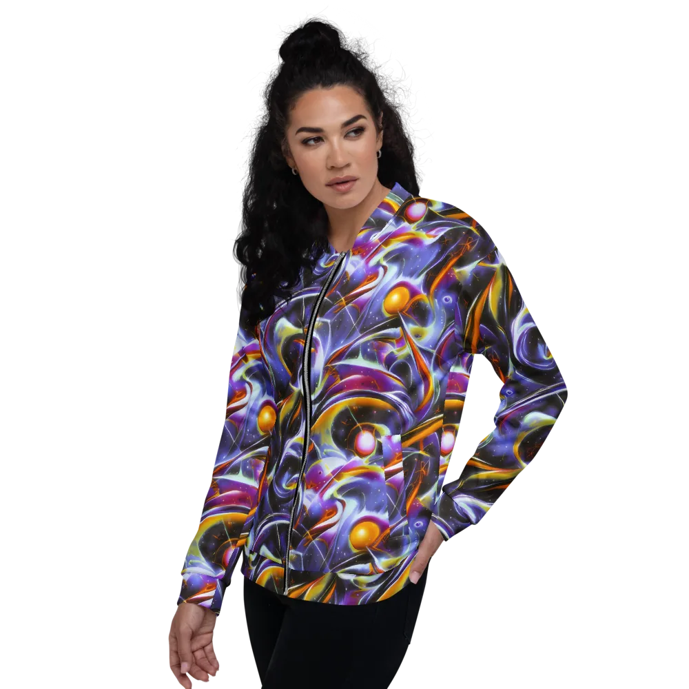 Nebula Flux on Bomber Jacket — Left