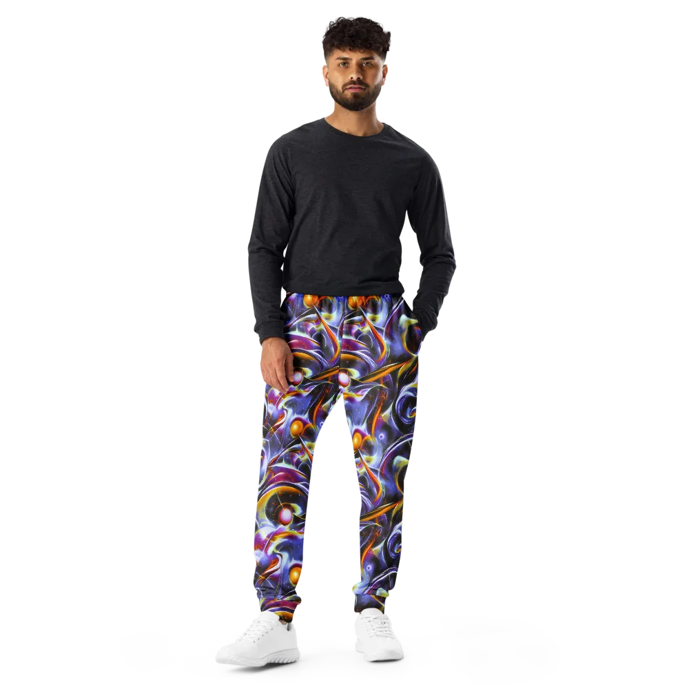 Nebula Flux on Men's Joggers — Front