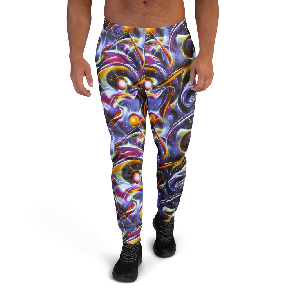 Nebula Flux on Men's Joggers — Front