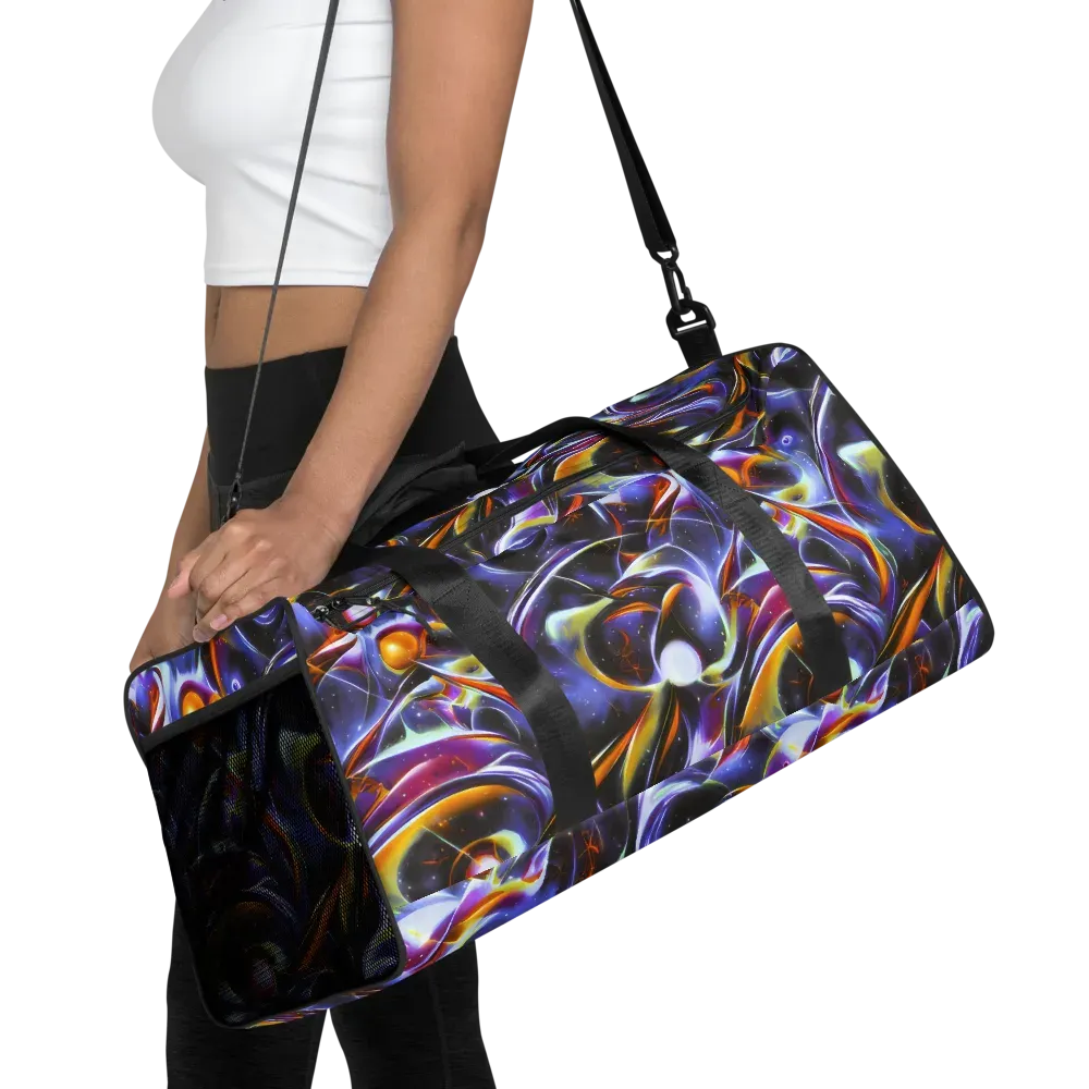 Nebula Flux on Duffle Bag — Front