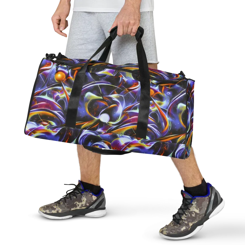 Nebula Flux on Duffle Bag — Front