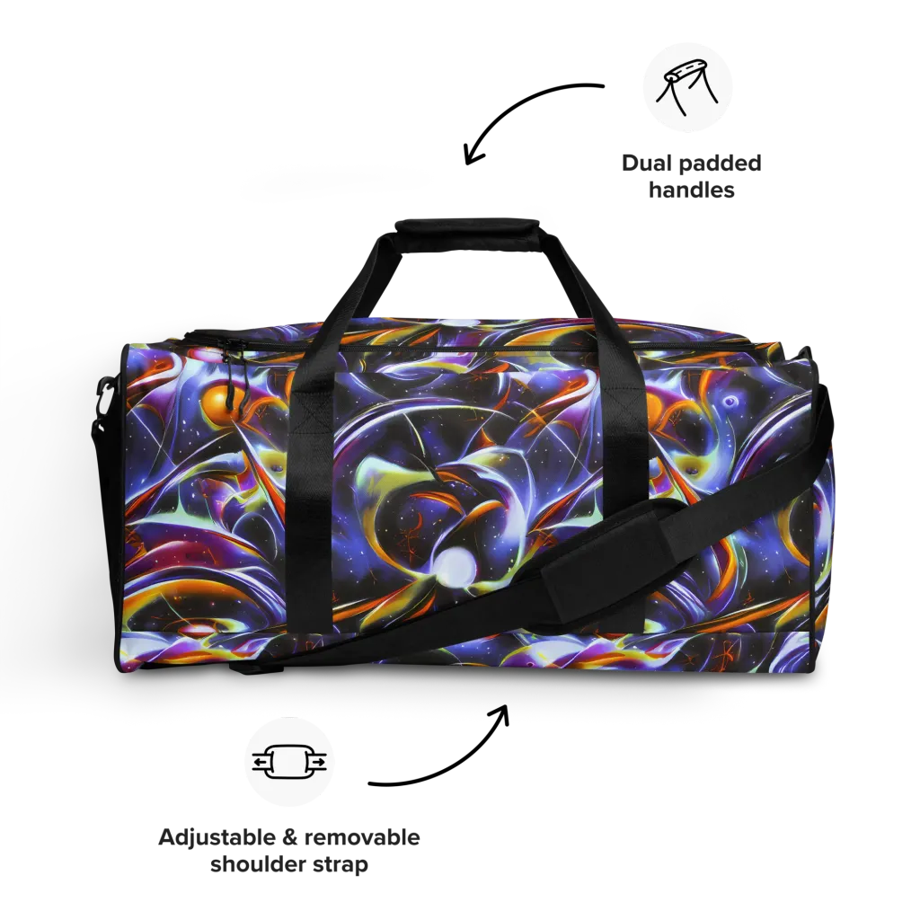 Nebula Flux on Duffle Bag — Front
