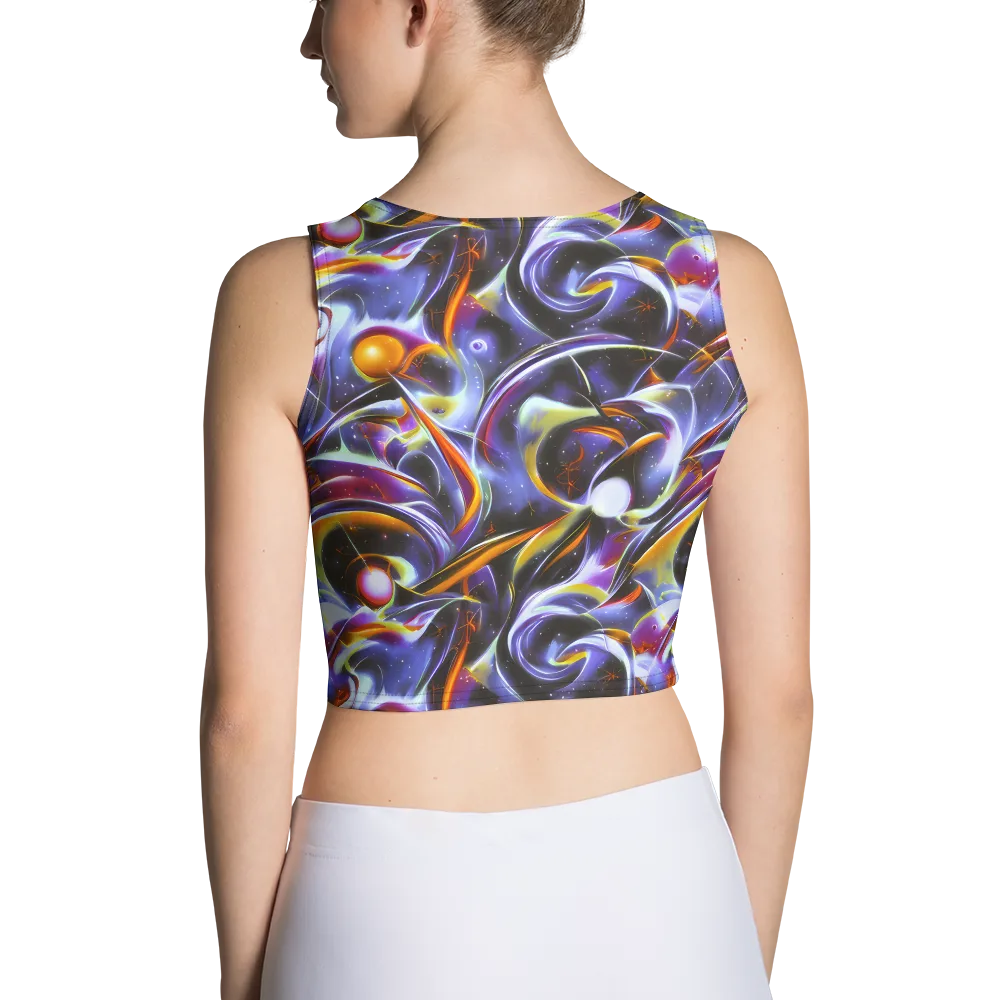 Nebula Flux on Crop Top — Back