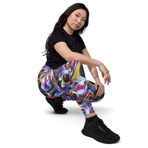 Nebula Flux on a Leggings with Pockets