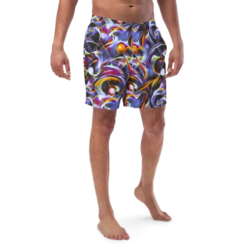Nebula Flux on a Swim Trunks