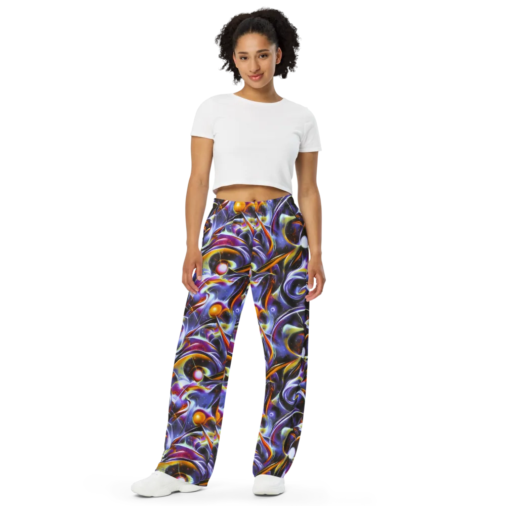 Nebula Flux on Wide-Leg Pants — Front