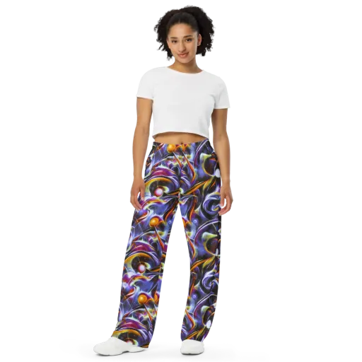 Nebula Flux on a Wide-Leg Pants