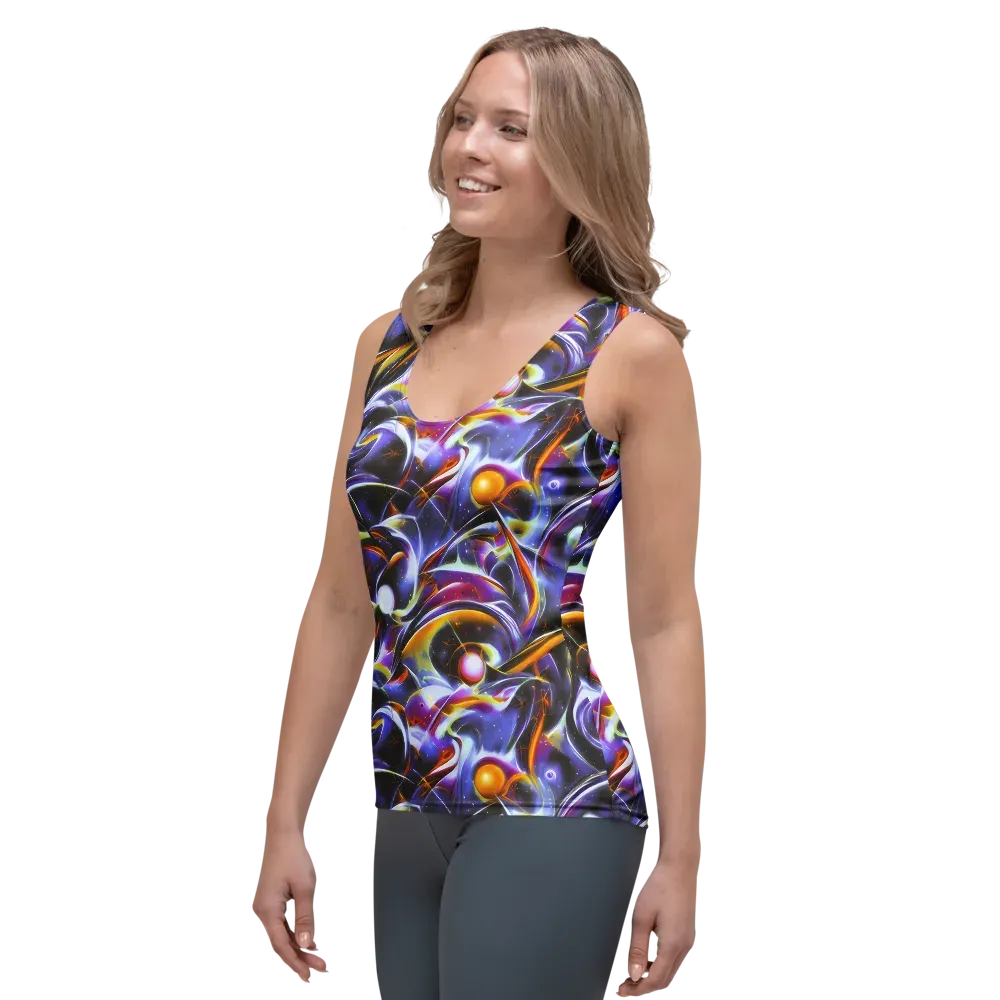 Nebula Flux on Women's Tank Top — Left Front