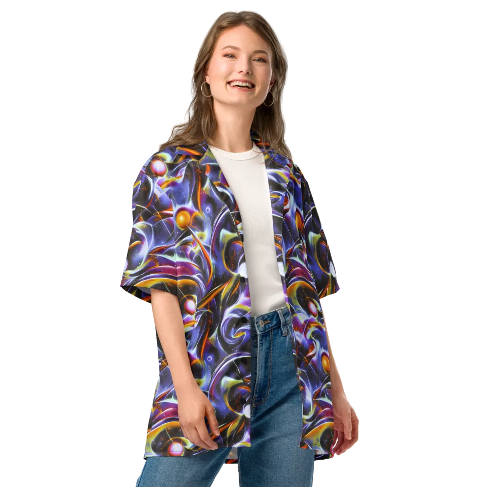 Nebula Flux on Button Shirt — Front