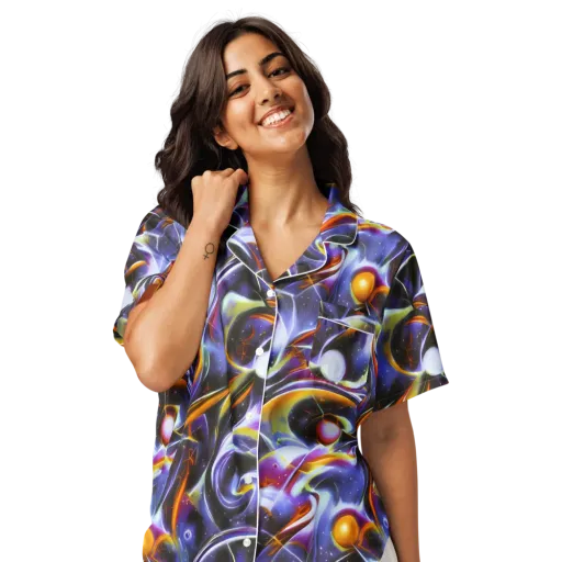Nebula Flux on a Women's Short Sleeve Pajama Top