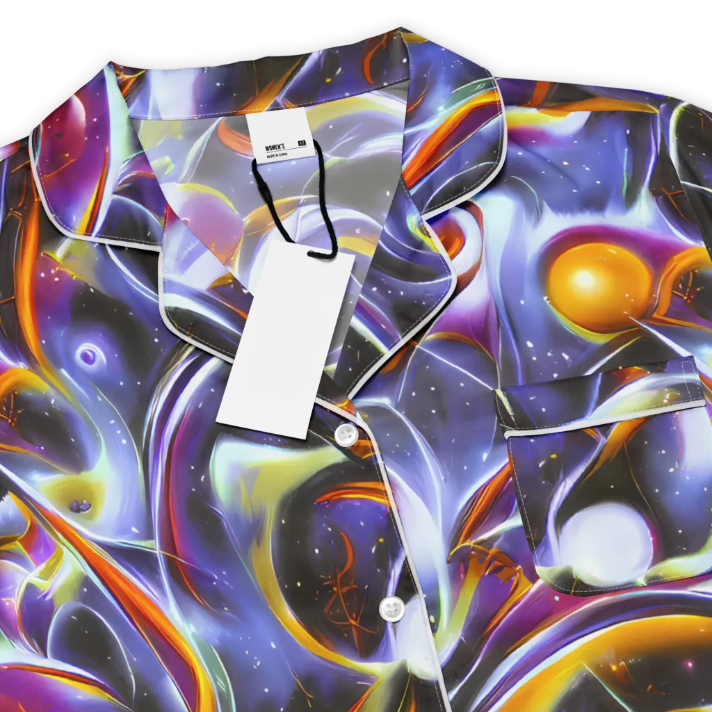 Nebula Flux on Women's Short Sleeve Pajama Top — Product details