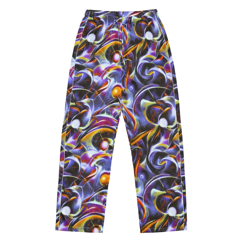 Nebula Flux on Women's Pajama Pants — Front