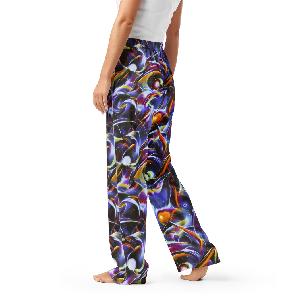 Nebula Flux on Women's Pajama Pants — Left