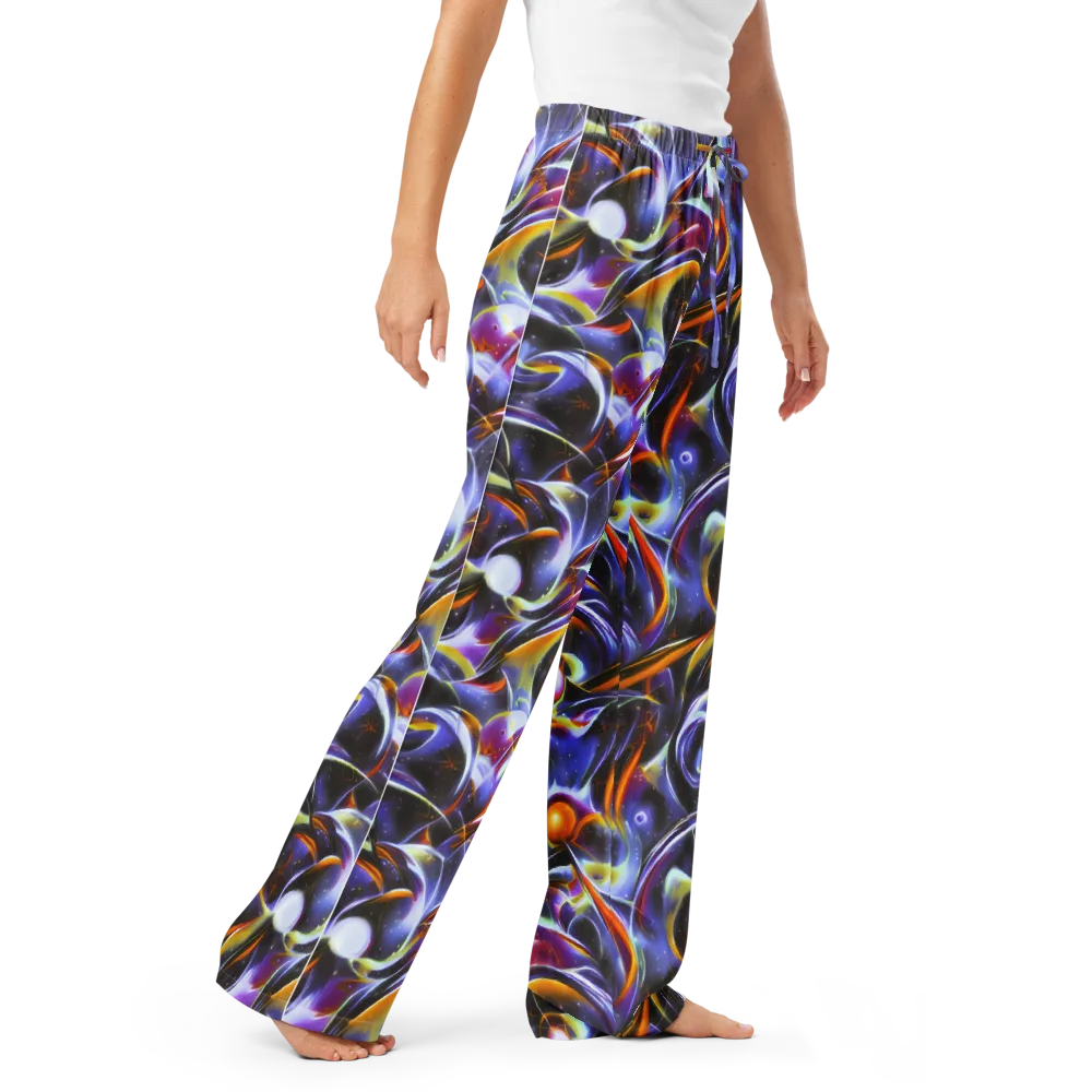 Nebula Flux on Women's Pajama Pants — Right Front