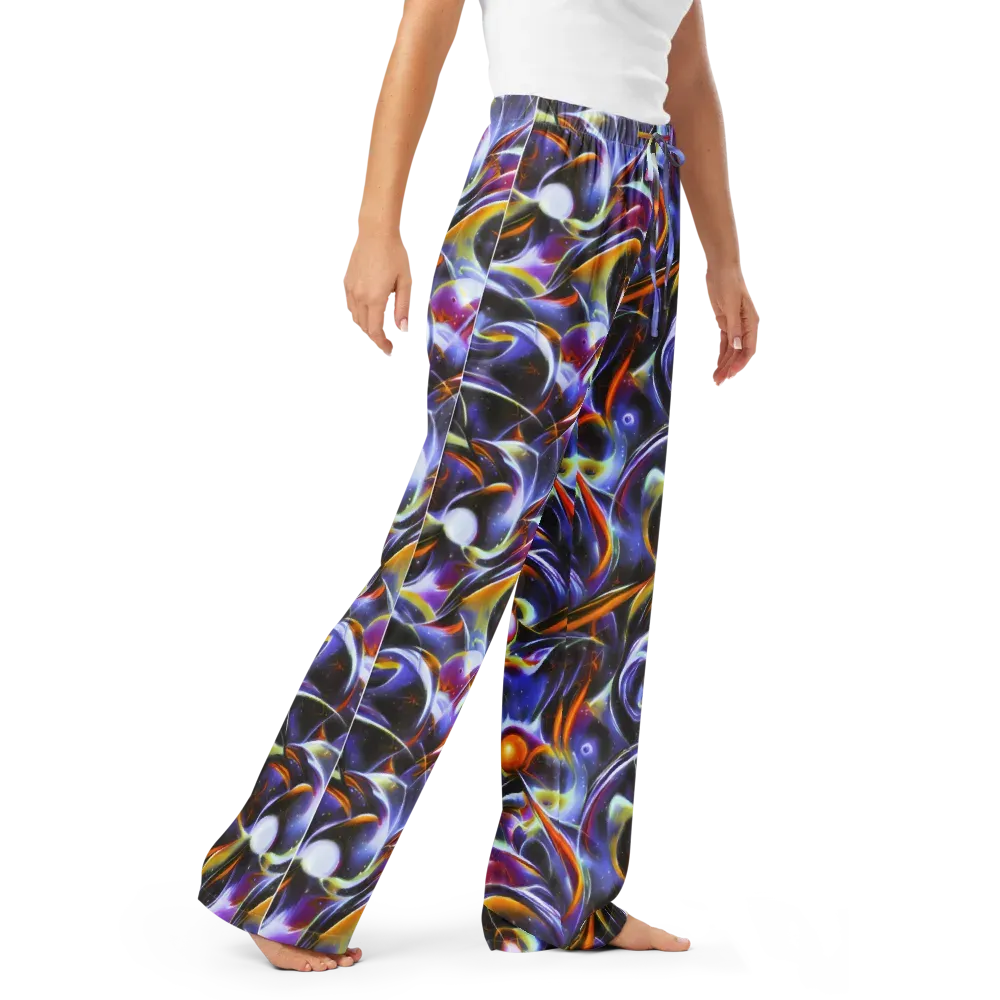 Nebula Flux on Women's Pajama Pants — Right Front