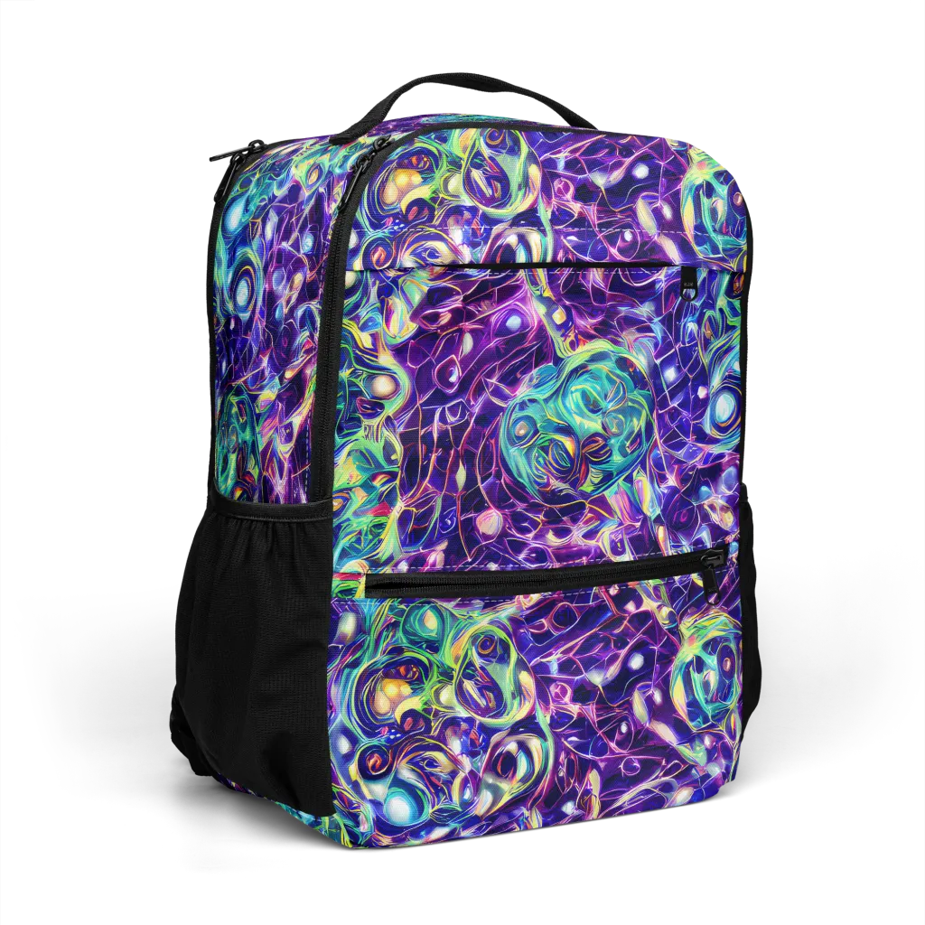 Ultraviolet Rapture on Utility Backpack — Right Front