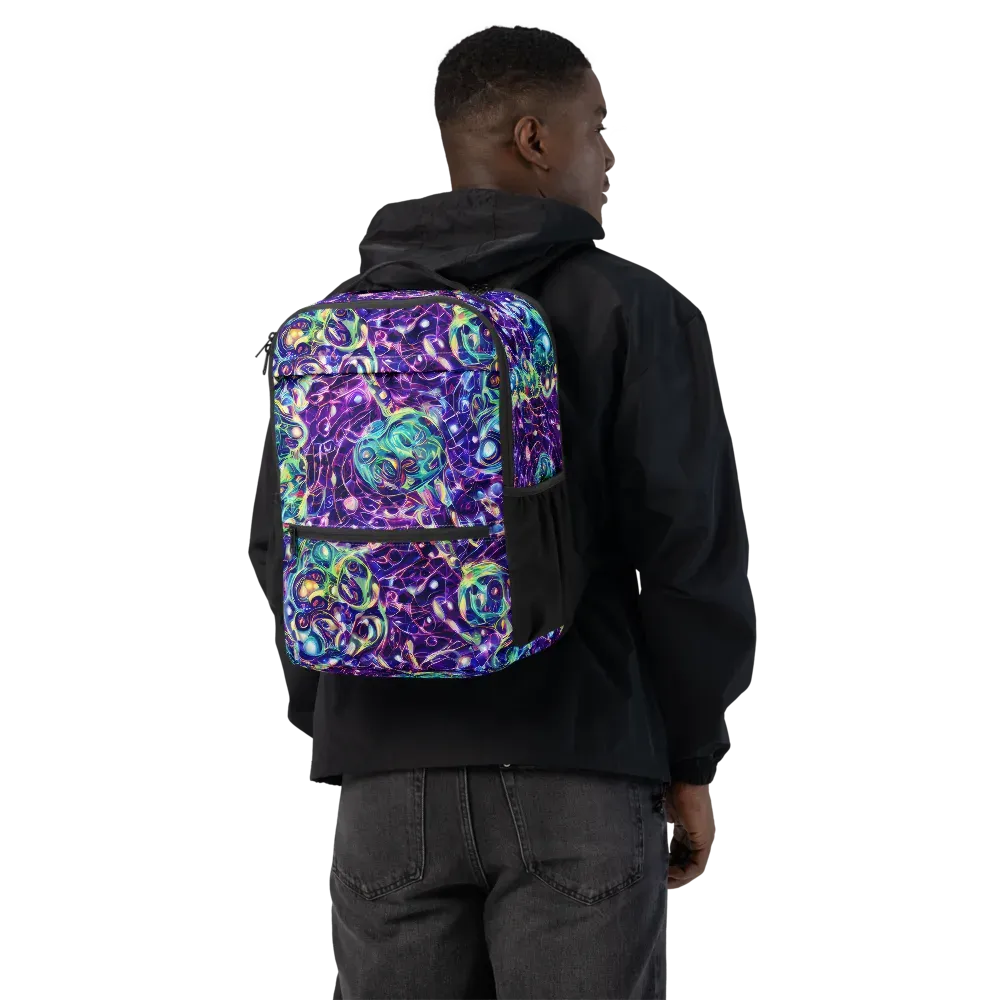 Ultraviolet Rapture on Utility Backpack — Back