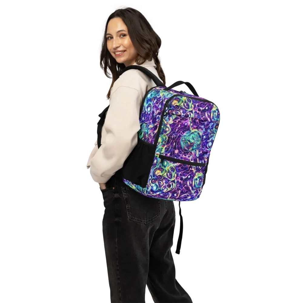 Ultraviolet Rapture on Utility Backpack — Back