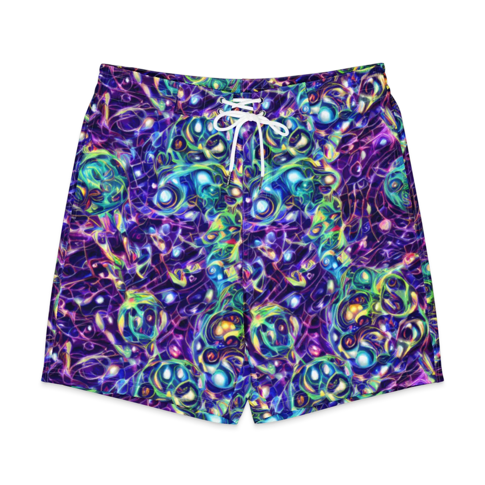 Ultraviolet Rapture on Men's Board Shorts — Front