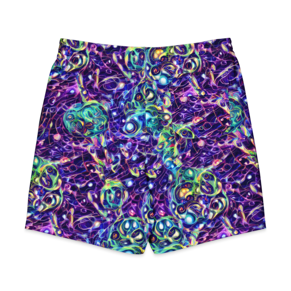 Ultraviolet Rapture on Men's Board Shorts — Back