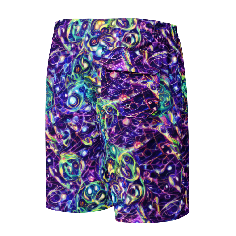 Ultraviolet Rapture on Men's Board Shorts — Back