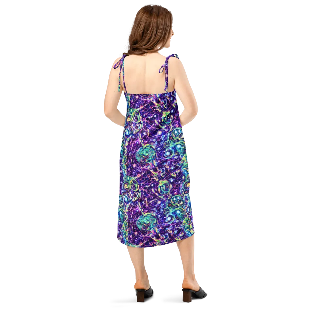 Ultraviolet Rapture on Slip Dress — Back