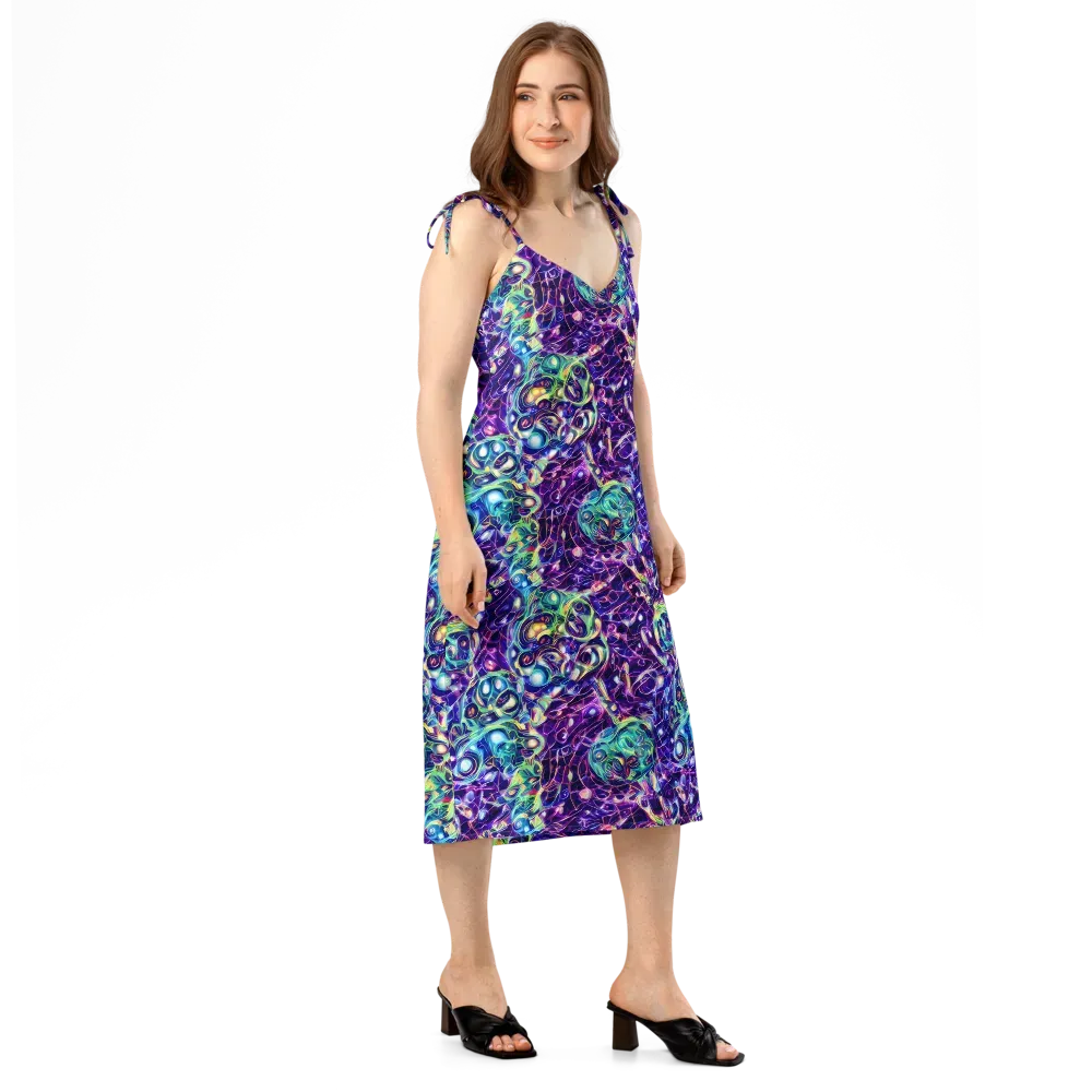 Ultraviolet Rapture on Slip Dress — Right Front