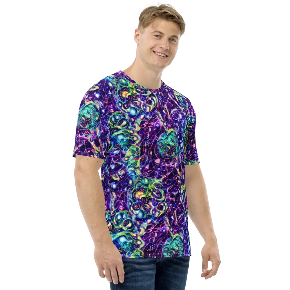 Ultraviolet Rapture on Men's Crew Neck T-Shirt — Right