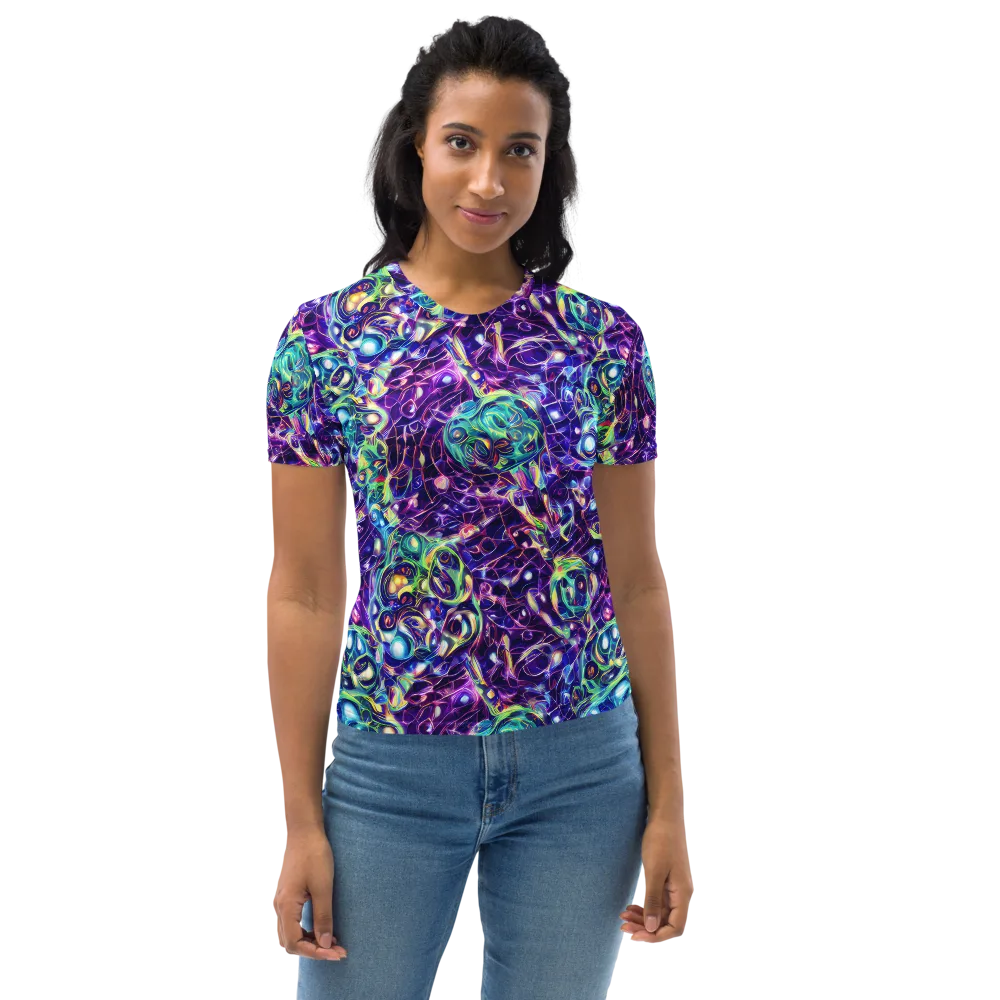 Ultraviolet Rapture on Women's Crew Neck T-Shirt — Front